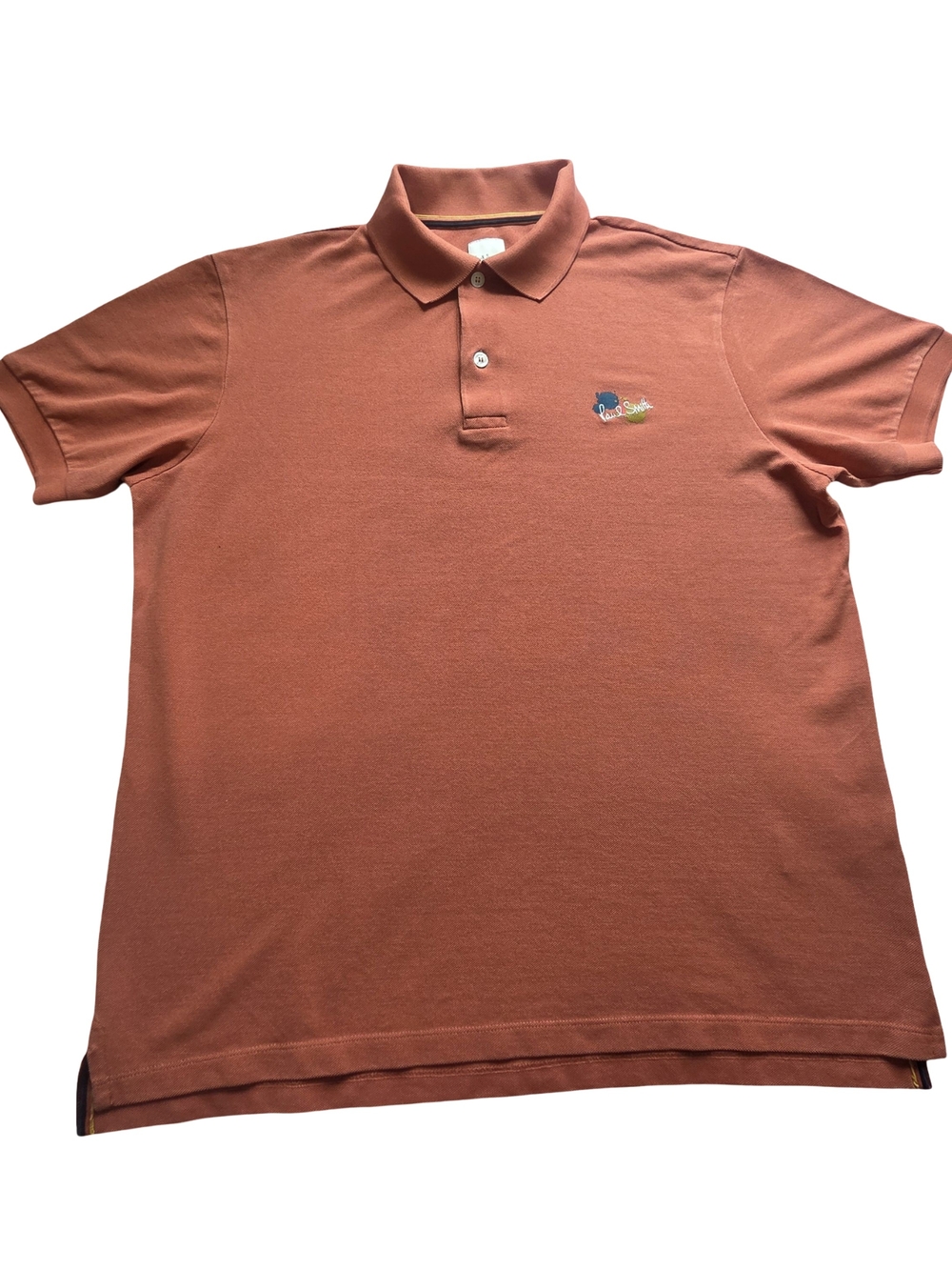 Paul Smith Men's Polo Shirt in Rusted Orange
